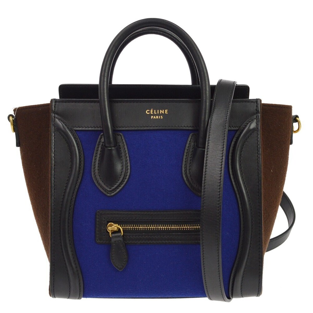 Celine Tricolor Luggage Felt Nano